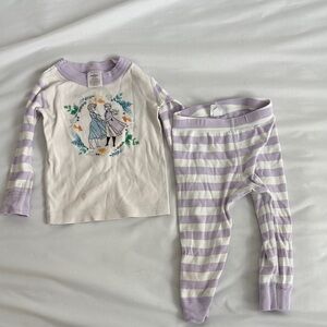 Kids Frozen Hanna Andersson Pajamas with Purple Stripes